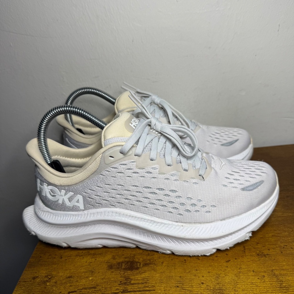 Hoka Kawana Running Shoes Womens Size 6 White 1123164 NCIF